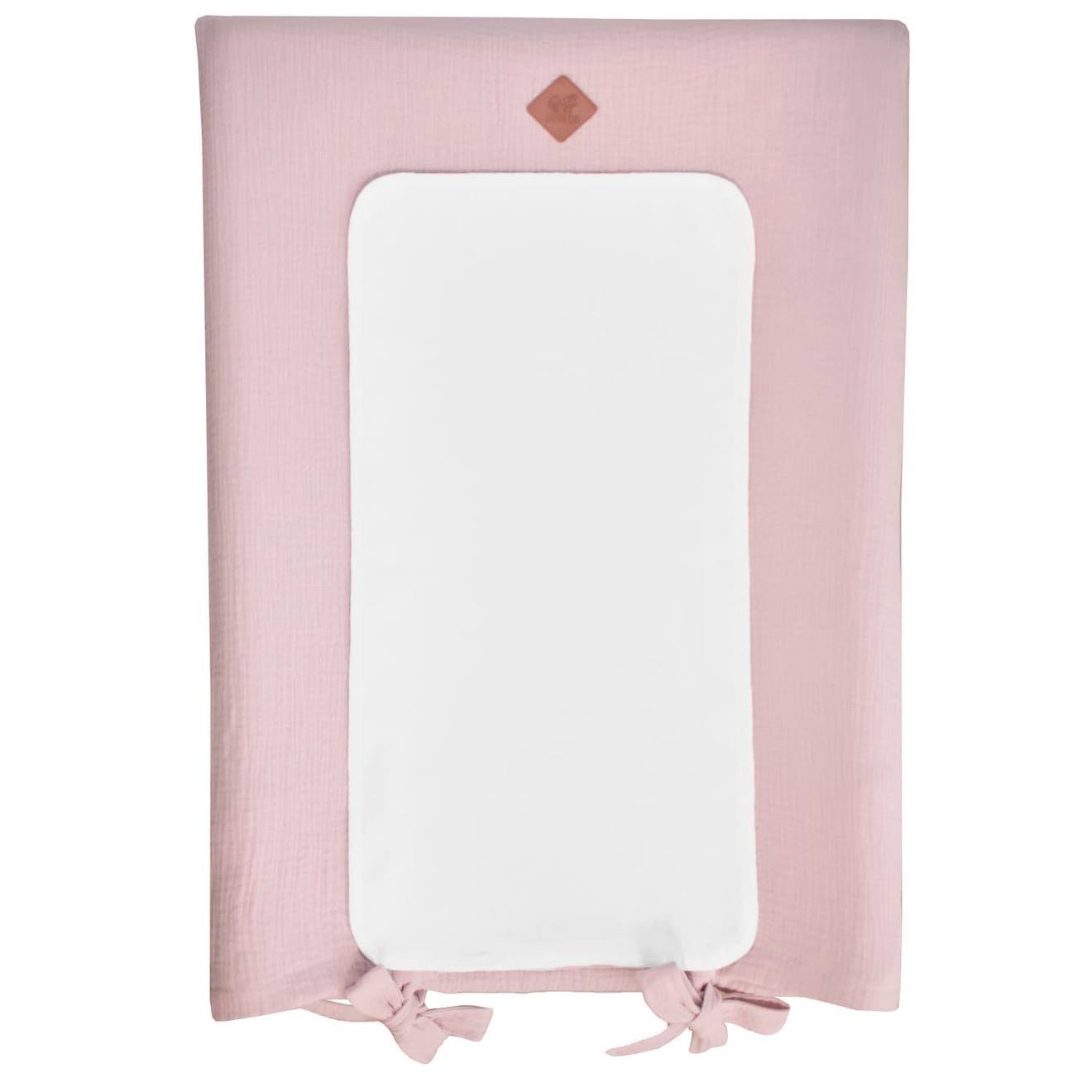 Housse De Matelas À Langer En Gaze De Coton Jeanne Vieux Rose