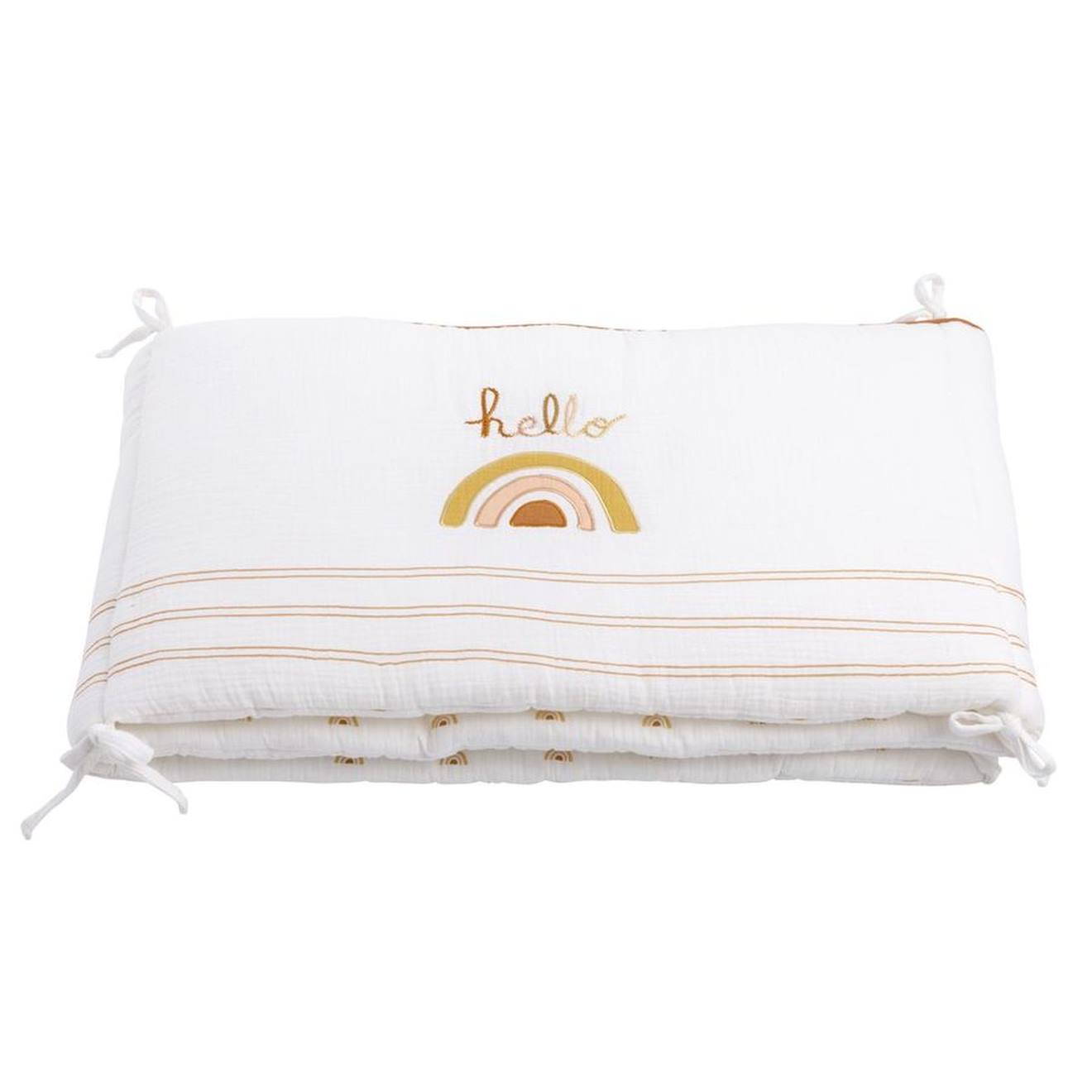 Tour De Lit Bébé En Coton Blanc