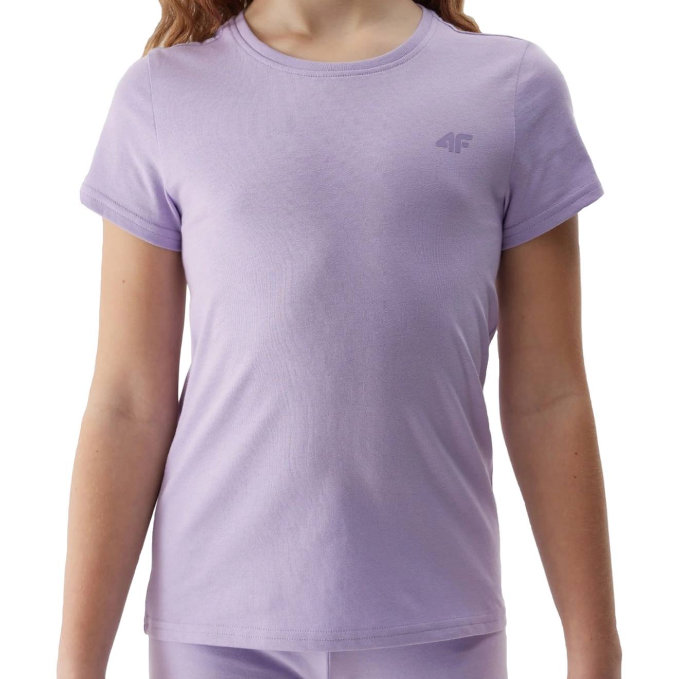 T-shirt Coton Bio Violet Clair