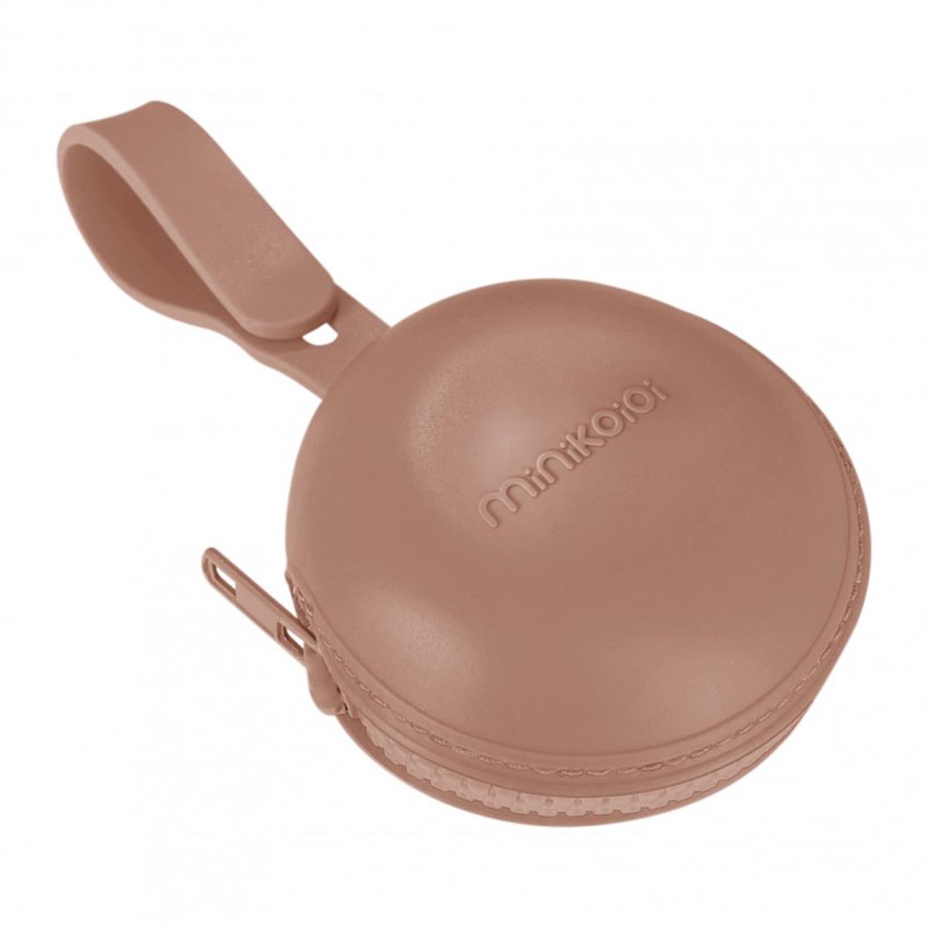 Boîte À Sucette Zippé En Silicone Caramel