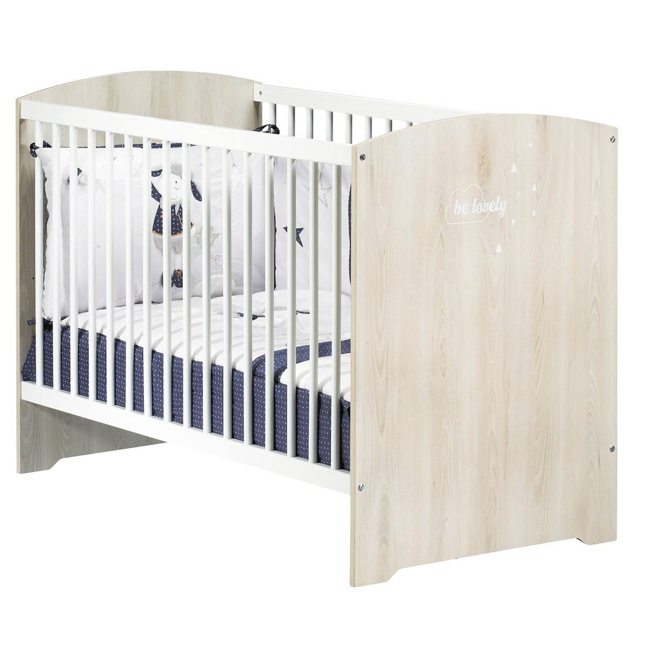 Baby Price - Lit Bébé À Barreaux Beige