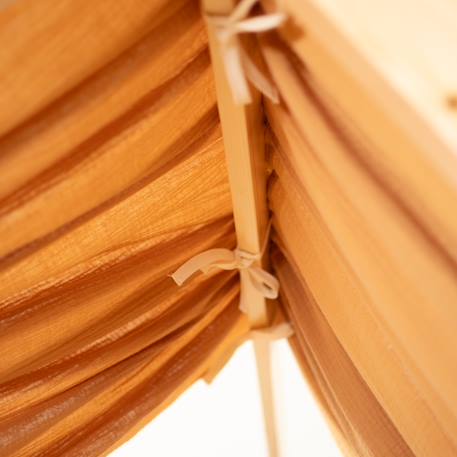 Ciel de lit cabane en gaze de coton duo 330 cm Beige+Blanc+Bleu+Camel+Écru+Gris+Marron+Rose+Terracotta+Vert 22 - vertbaudet enfant 