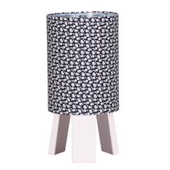 Linge de maison et décoration-Décoration-Lampe de chevet avec pied en coton marine - miss fleur de lune