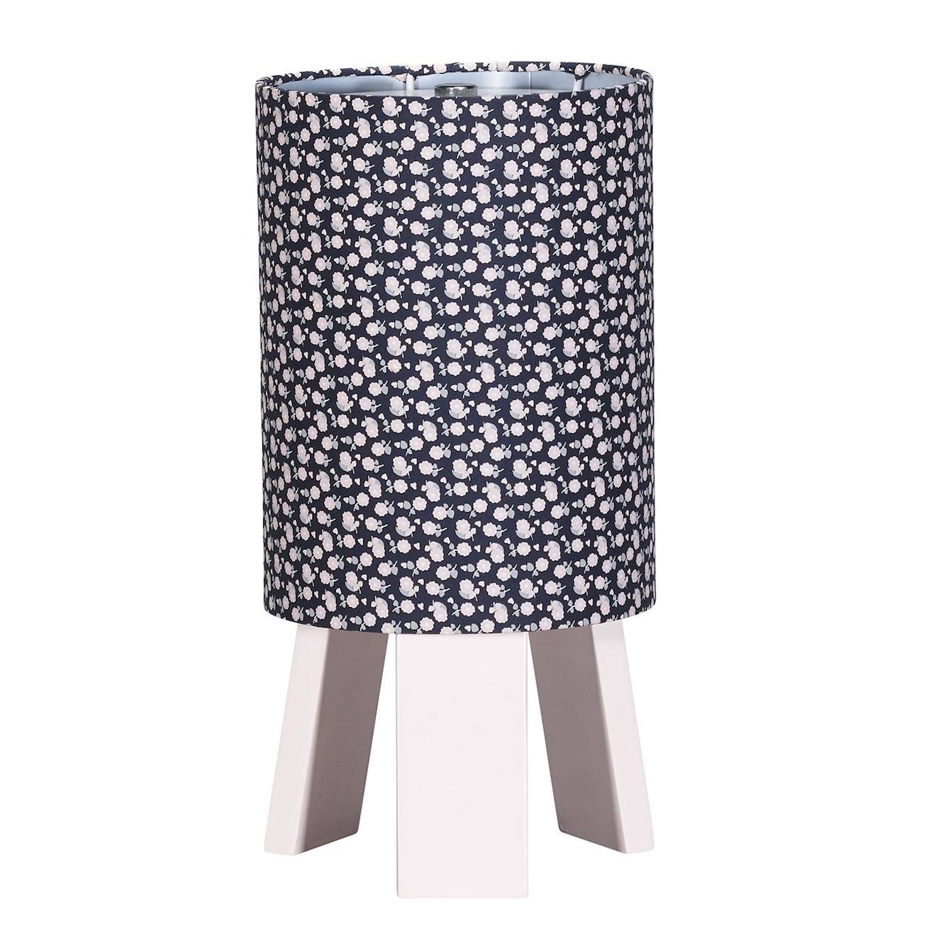 Lampe De Chevet Avec Pied En Coton Marine Bleu Marine