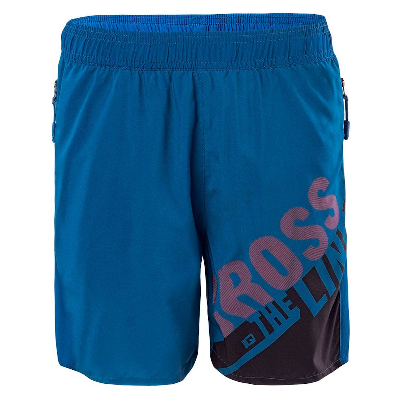 Short Polyester Reno Bleu Opale / Rouge