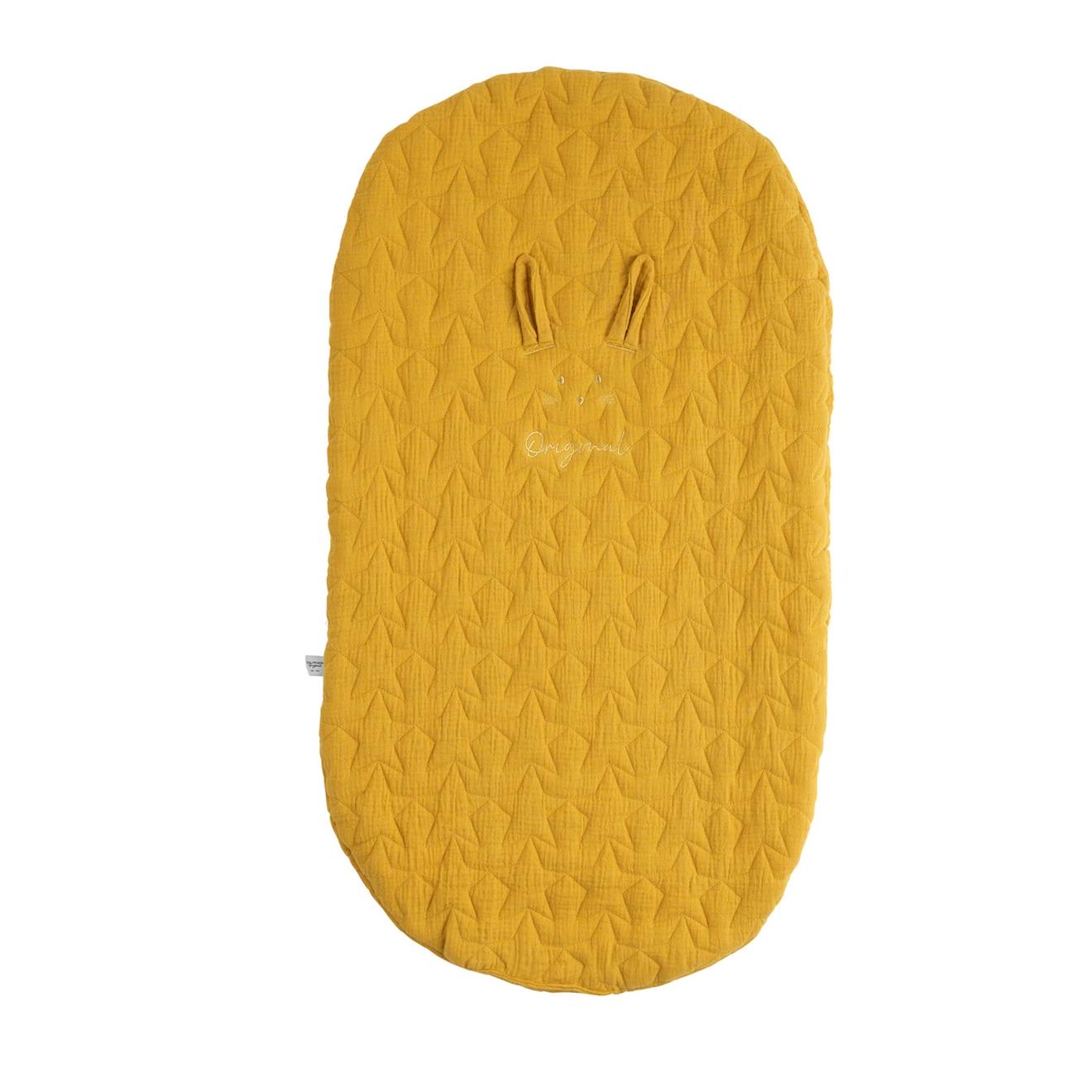 Couvre Lit Ovale Pour Berceau En Coton - Galopin Jaune