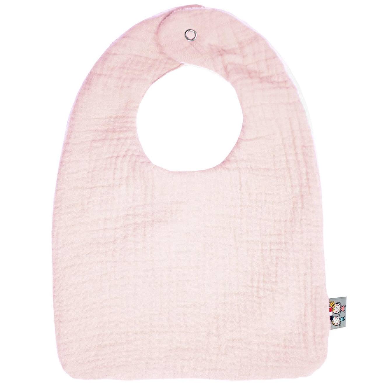 Bavoir En Gaze De Coton Jeanne Rose