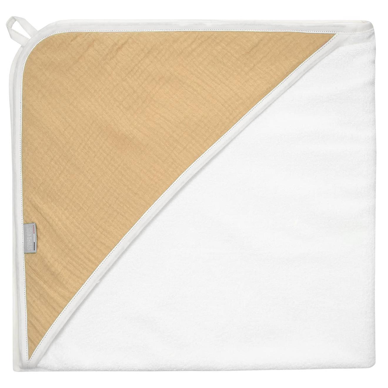 Cape De Bain En Gaze De Coton Jeanne Biscuit