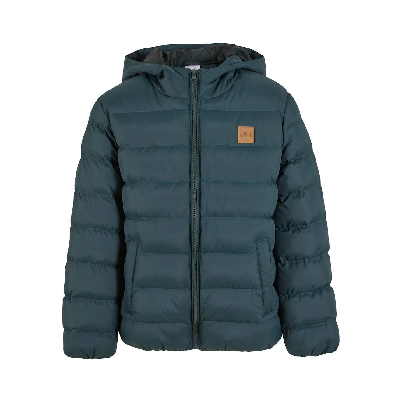 Veste Matelassée Synthétique Basic Vert Bouteille