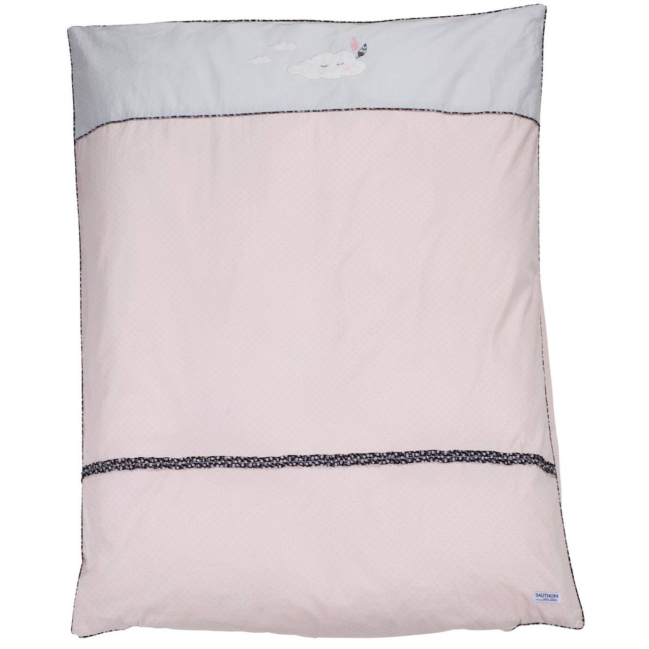 Housse De Couette Et Taie En Coton Rose