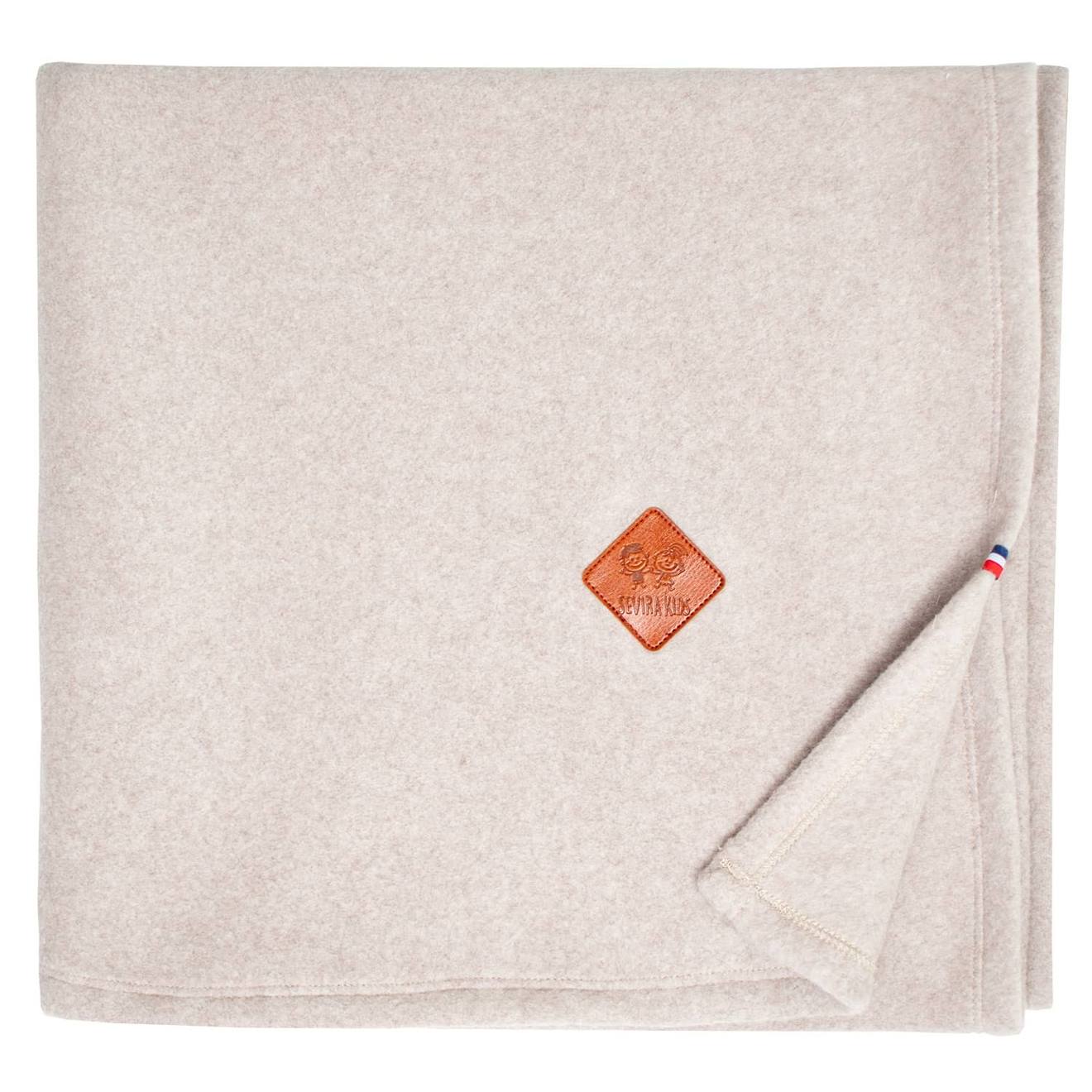 Couverture Polaire Coton Ultra-doux Beige
