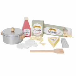 Jouet-Jouet en bois - dinette - pâtes