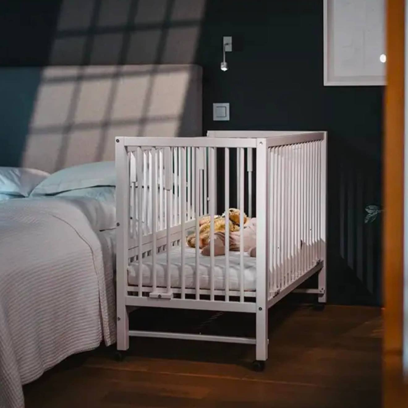 Lit Bébé Cododo Évolutif Hajo En Bois Blanc (Tissi) - Image 2