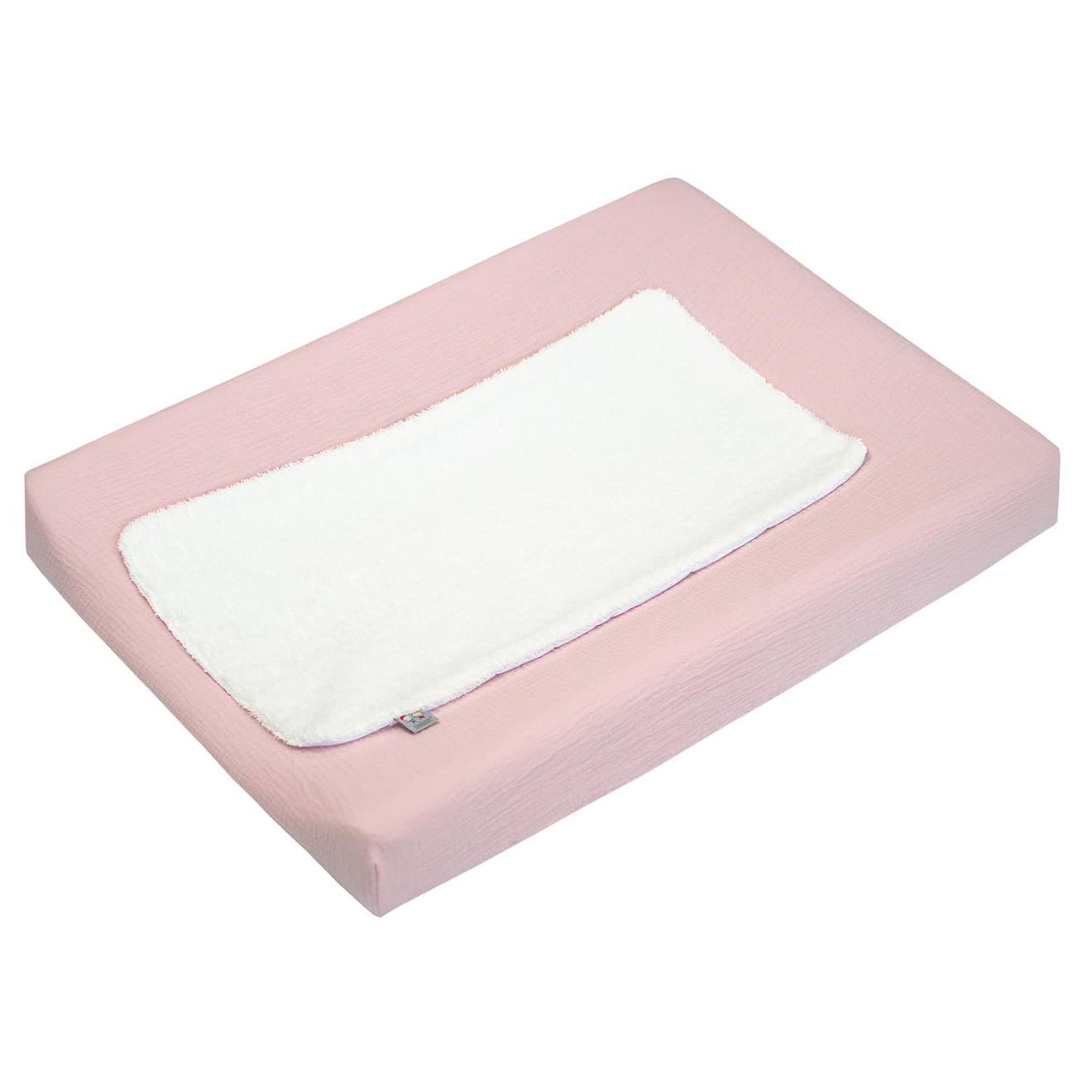 Housse De Matelas À Langer + Éponge Bambou Jeanne Rose