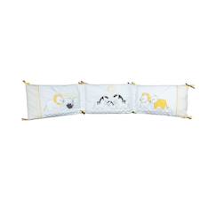 -Tour de lit en coton - pluche et pompon