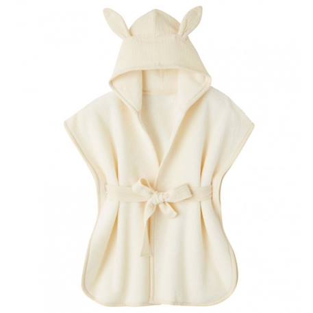 Fille-Peignoir bébé et enfant à capuche en bambou