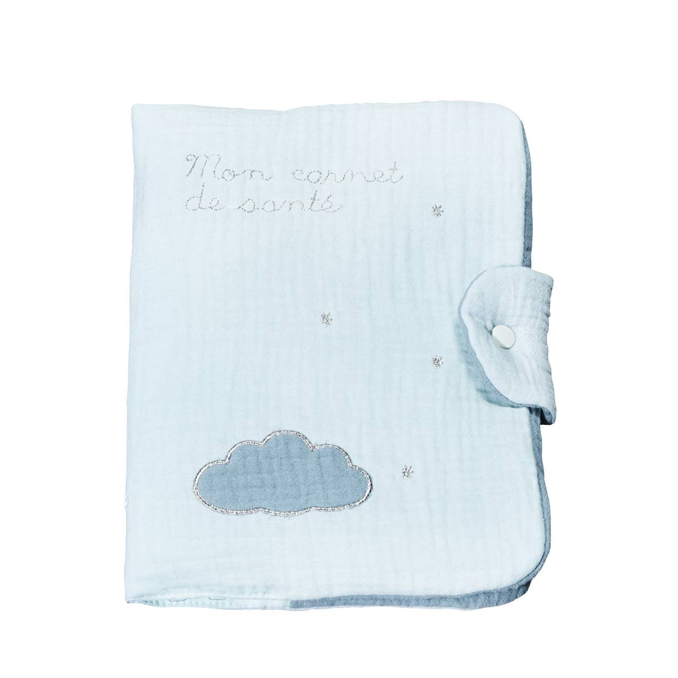 Protège Carnet De Santé En Coton - Lily Bleu