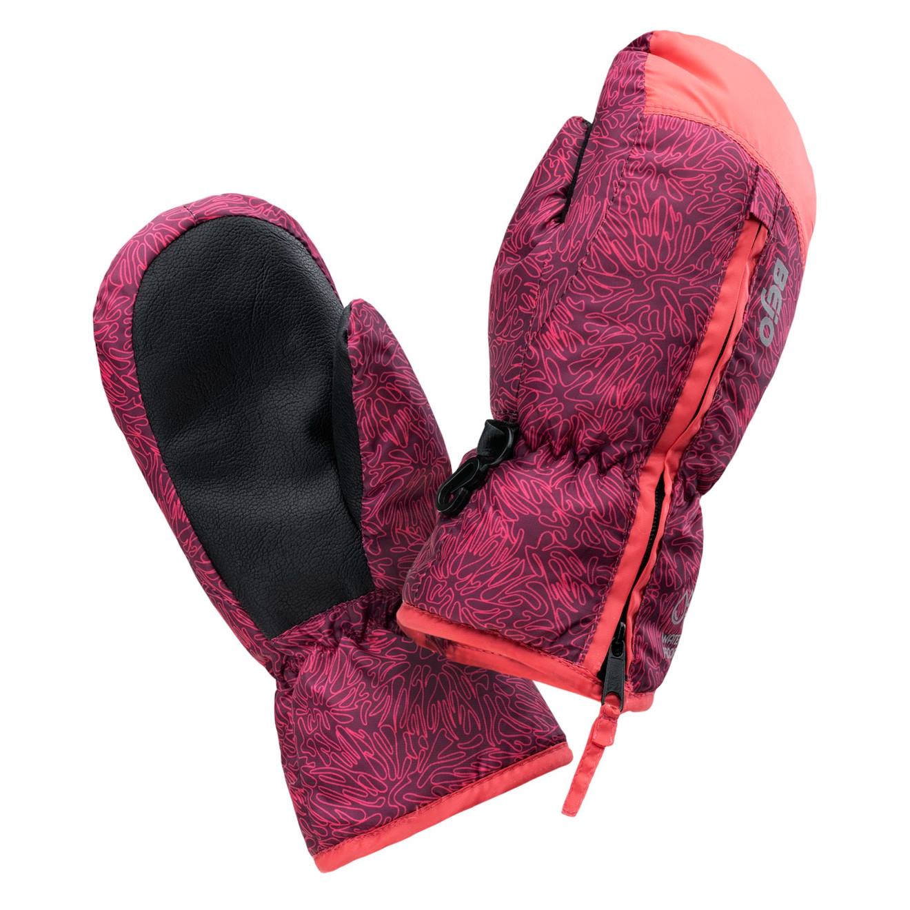 Moufles De Ski Synthétique Noki Violet Foncé / Framboise