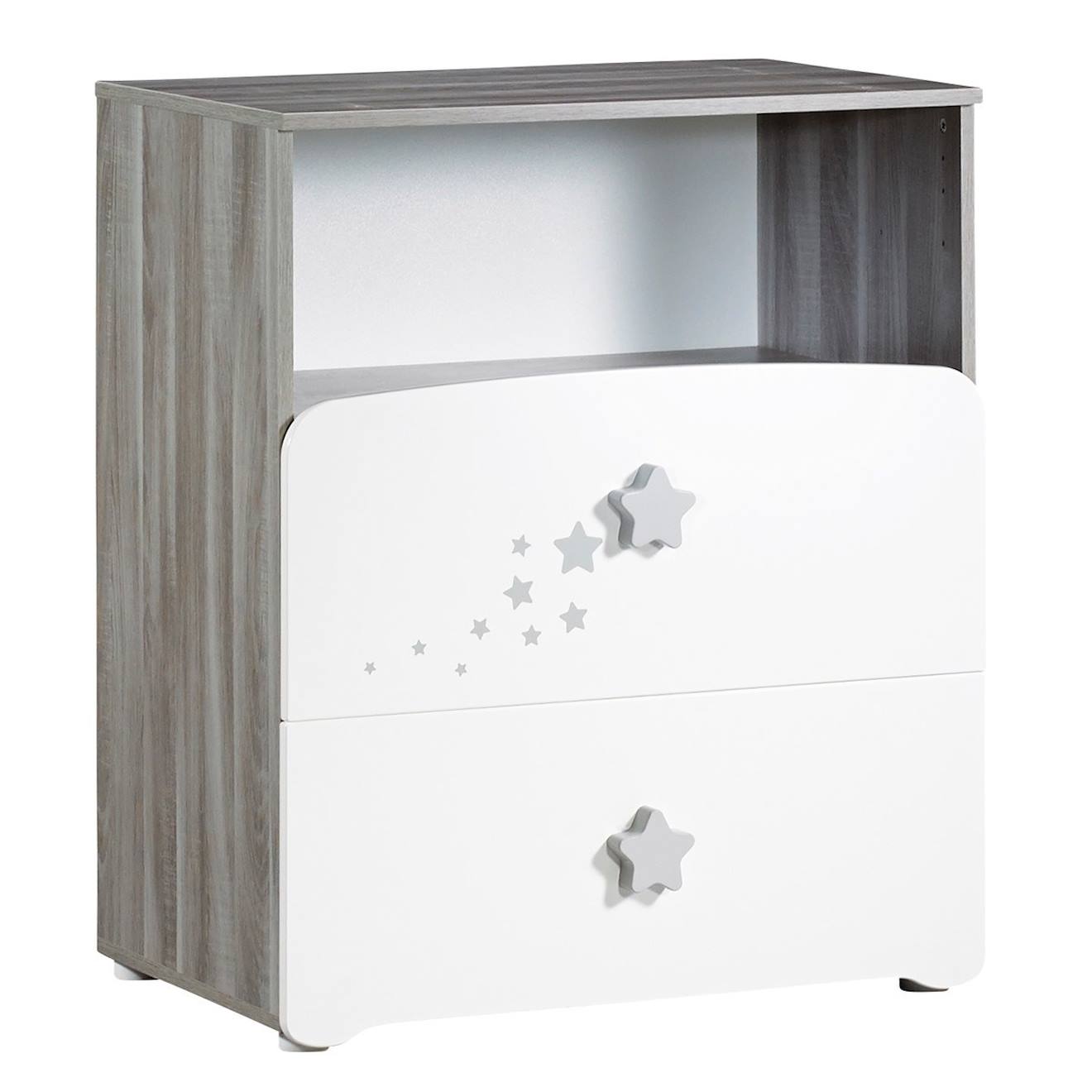 Baby Price - Commode À Langer Et 1 Niche En Bois Blanc