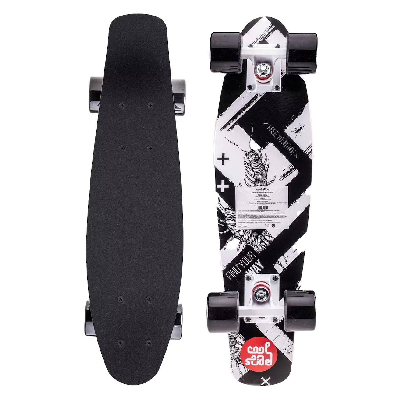 Skateboard (taille Unique) Synthétique Sashimi Noir / Blanc