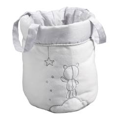 Chambre et rangement-Rangement-Lot de 3 panières gigognes en coton - celeste