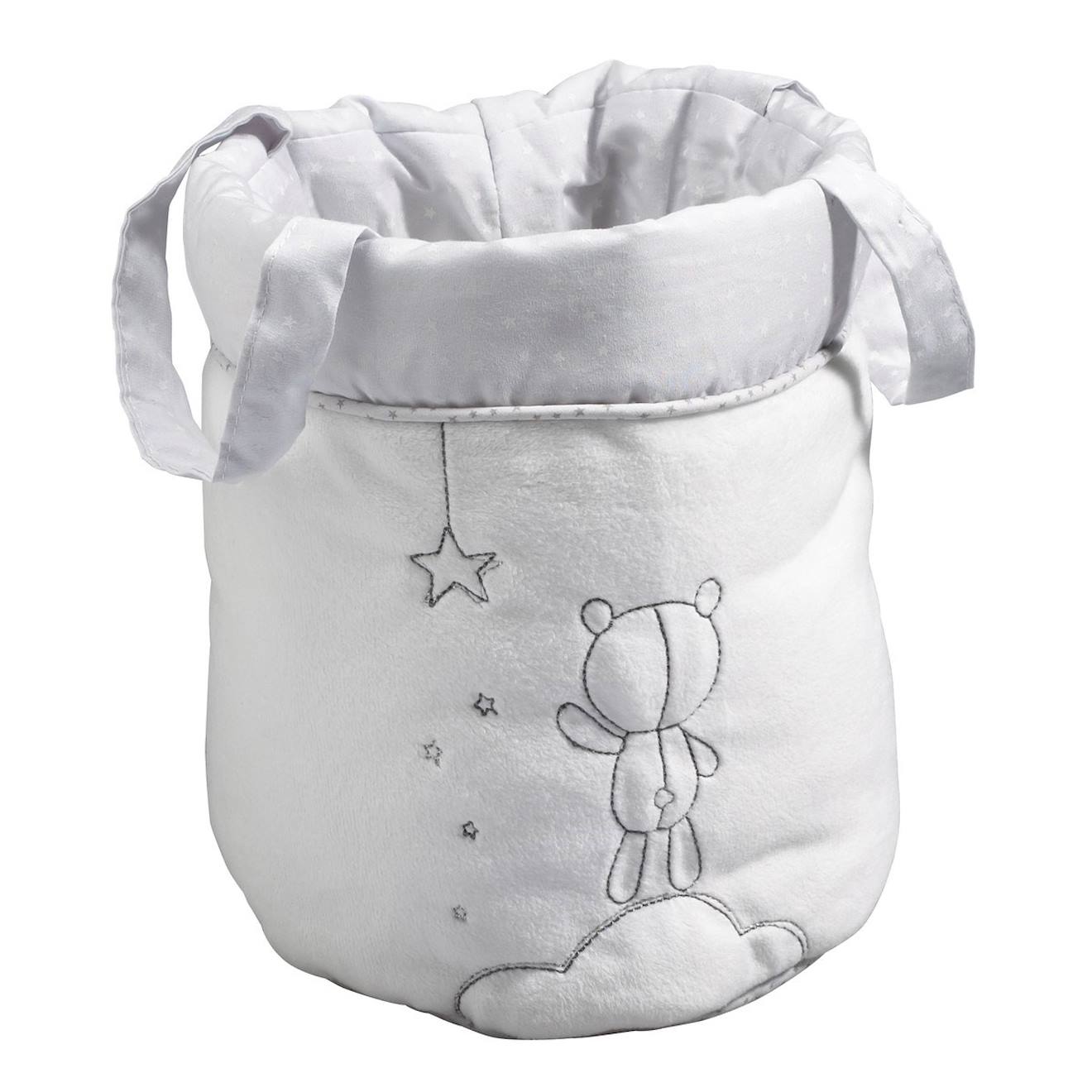 Lot De 3 Panières Gigognes En Coton Gris