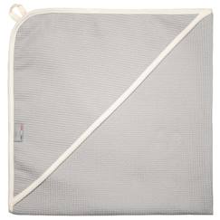 Linge de maison et décoration-Cape de bain bébé en coton nid d'abeille