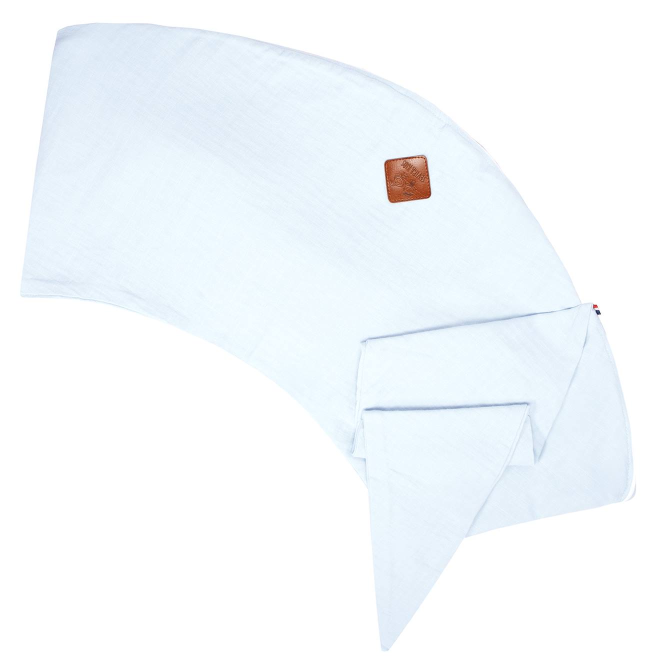 Housse Pour Coussin De Maternité Et D'allaitement En Gaze De Coton Bleu
