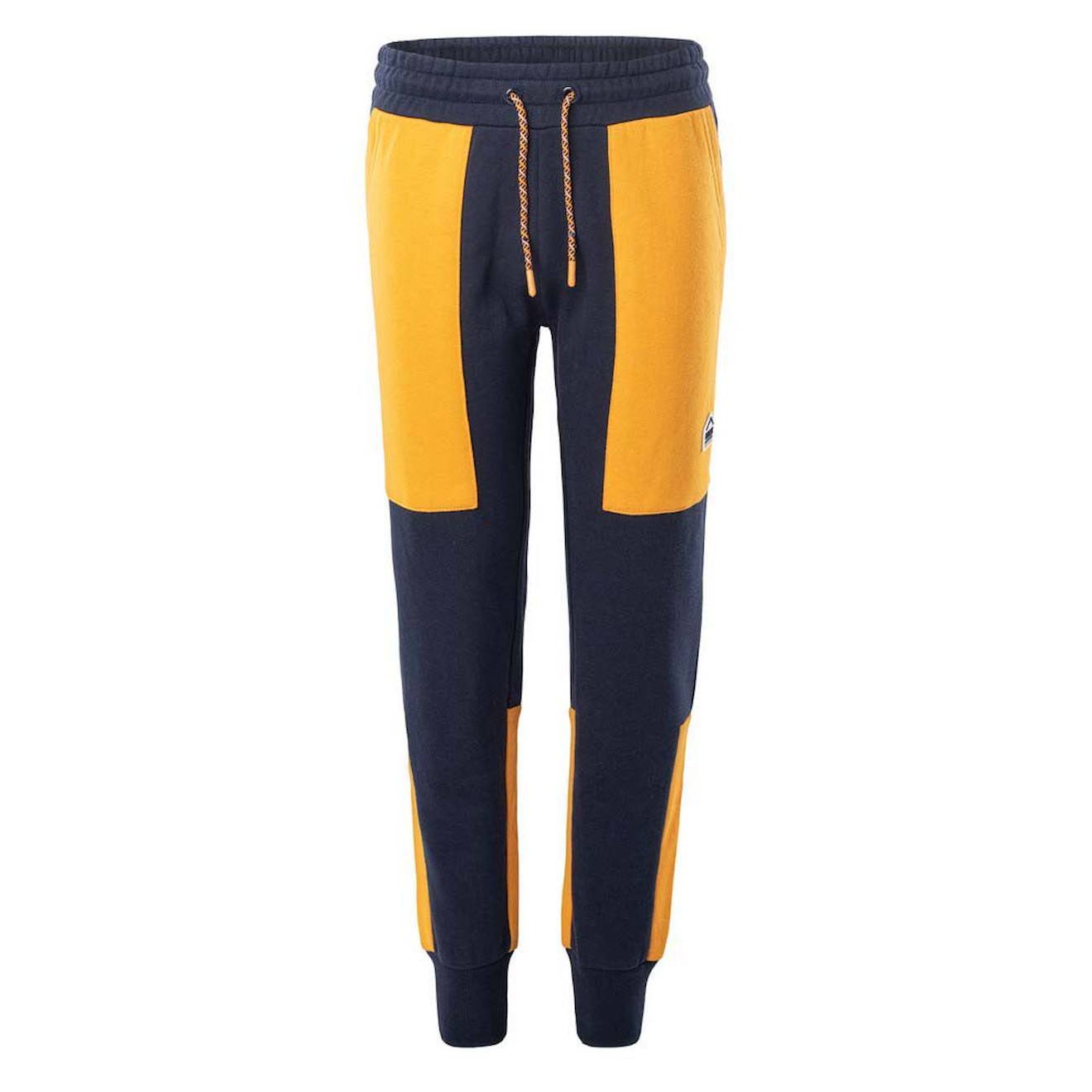 Pantalon De Jogging Coton Regin Jaune De Cadmium / Bleu Sombre