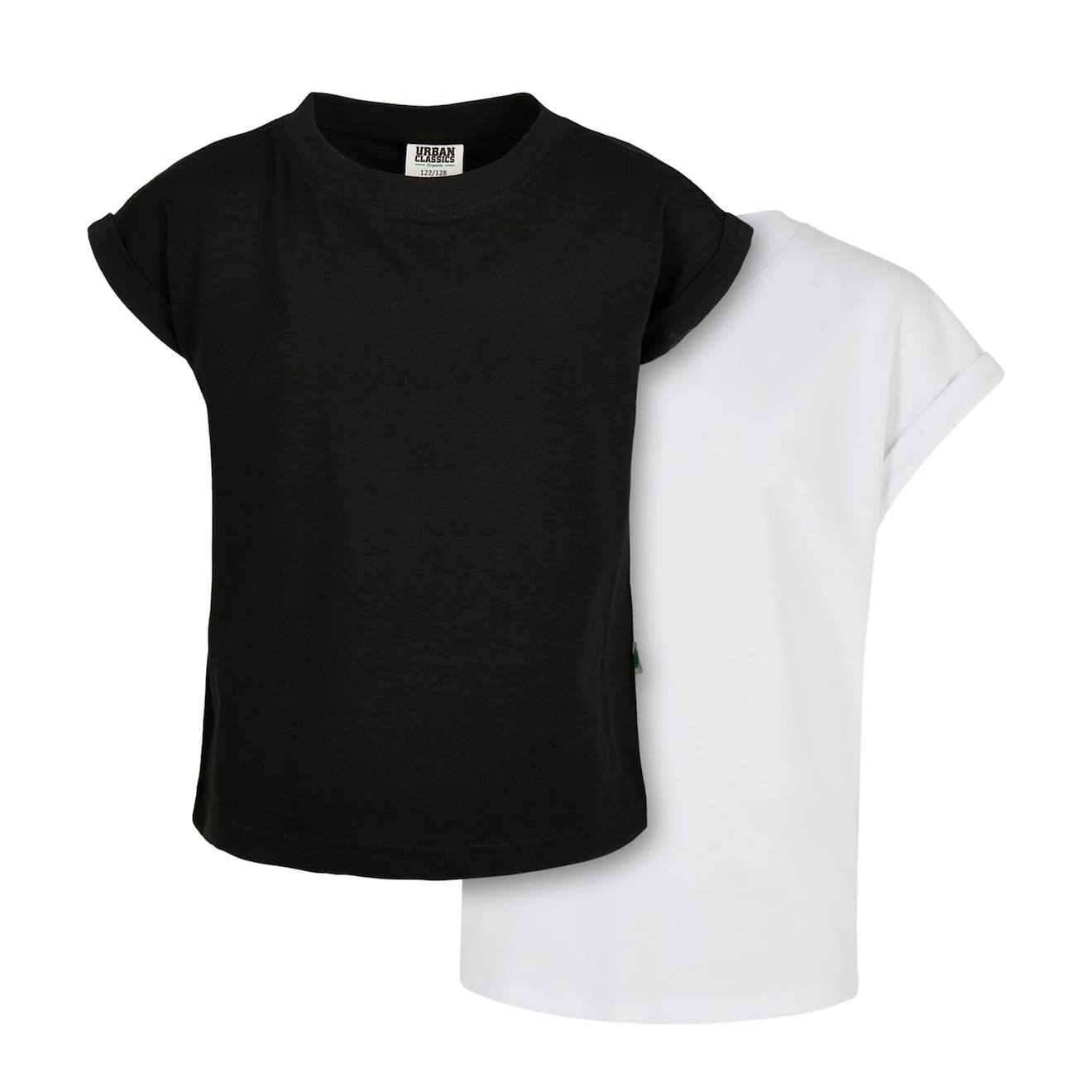T-shirts Coton Bio Noir / Blanc