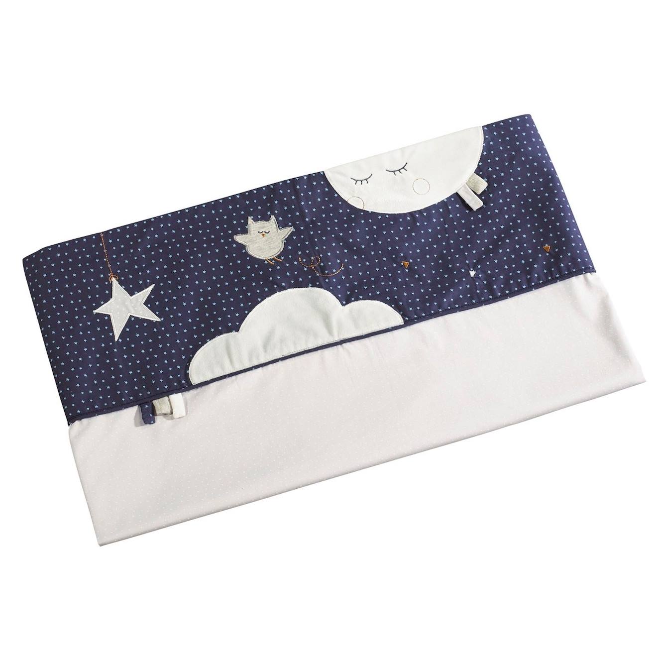Parure De Lit Bébé Et Taie En Coton - Merlin Bleu