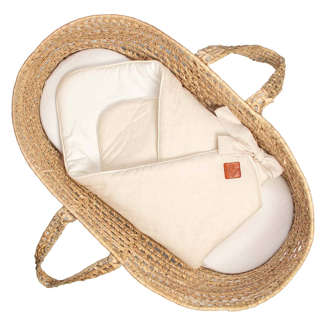 Couverture D'emmaillotage En Lin Beige
