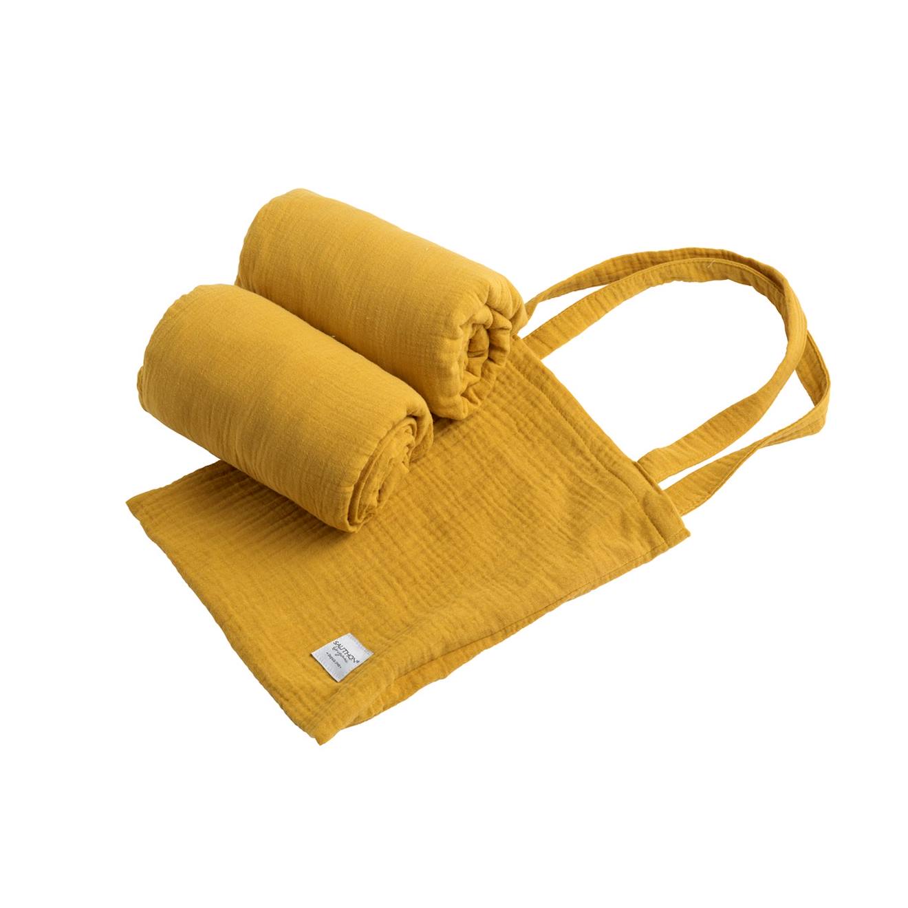 Lot 2 Draps Housse Pour Lit Évolutif Bébé En Coton - Galopin Jaune