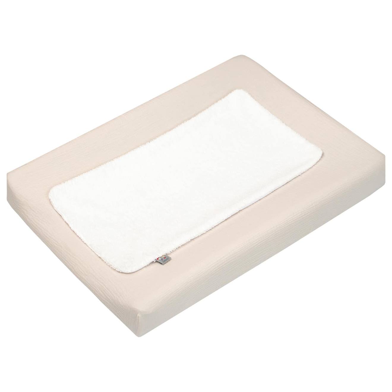 Housse De Matelas À Langer + Éponge Bambou Jeanne Beige