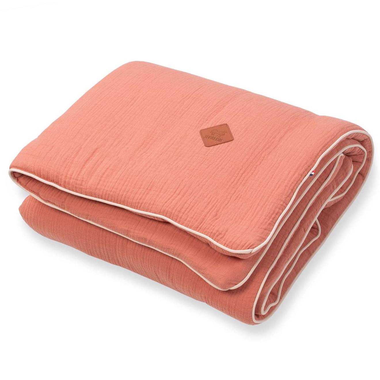 Couverture En Gaze De Coton Jeanne Terracotta