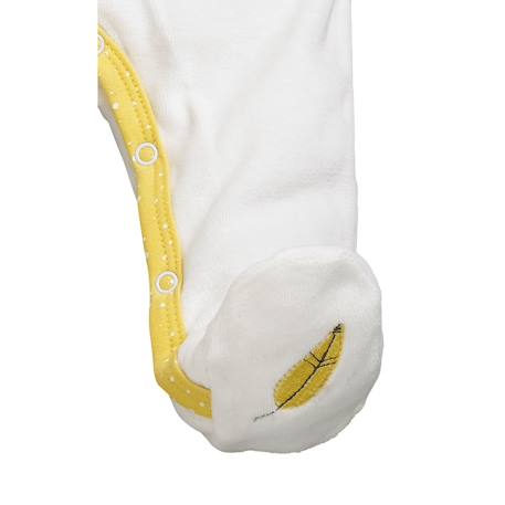Pyjama bébé en velours - babyfan Blanc/gris+Blanc/jaune 7 - vertbaudet enfant 