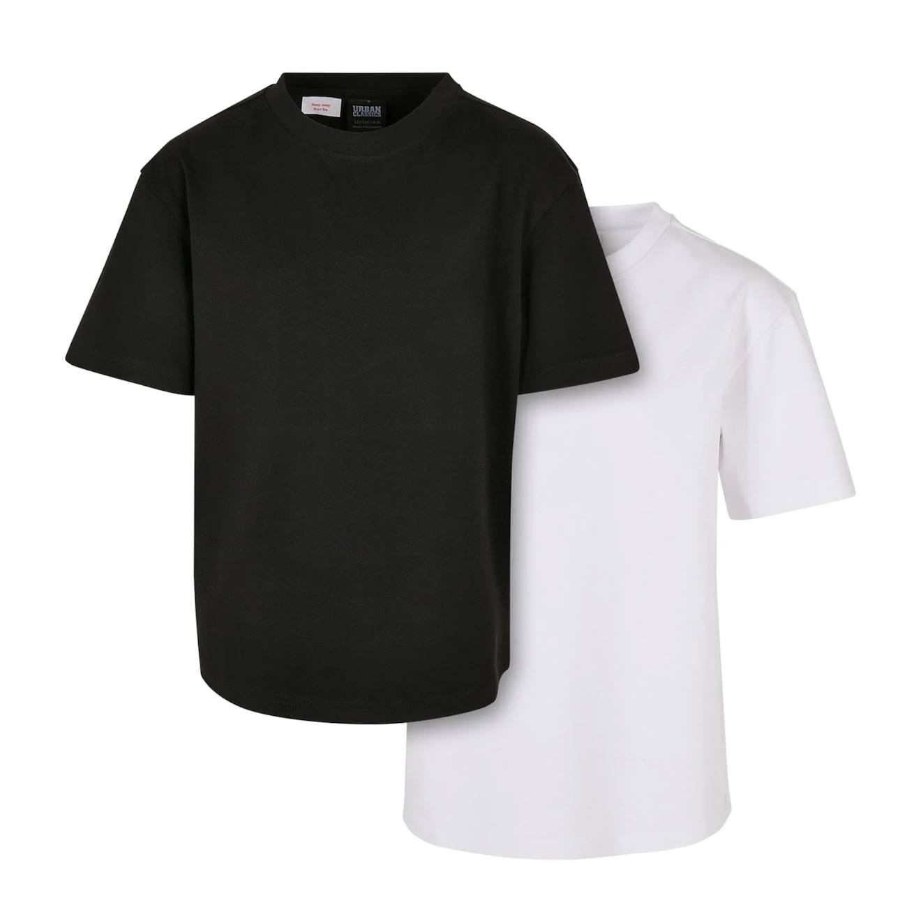 T-shirts Coton Blanc / Noir