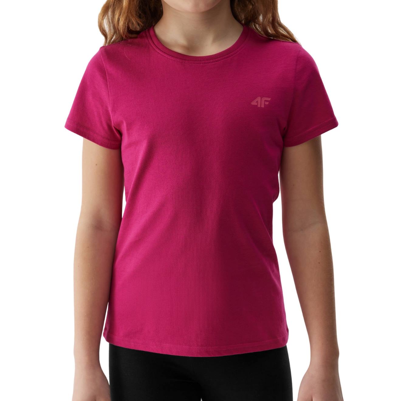 T-shirt Coton Bio Rose Foncé