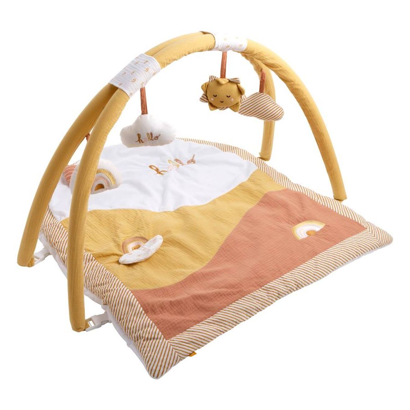Tapis D'éveil En Velours Jaune