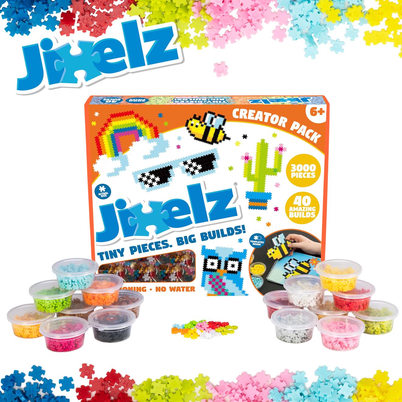 Jixelz Coffret Créatif - Alliez Puzzle Et Pixel ! Multicolore