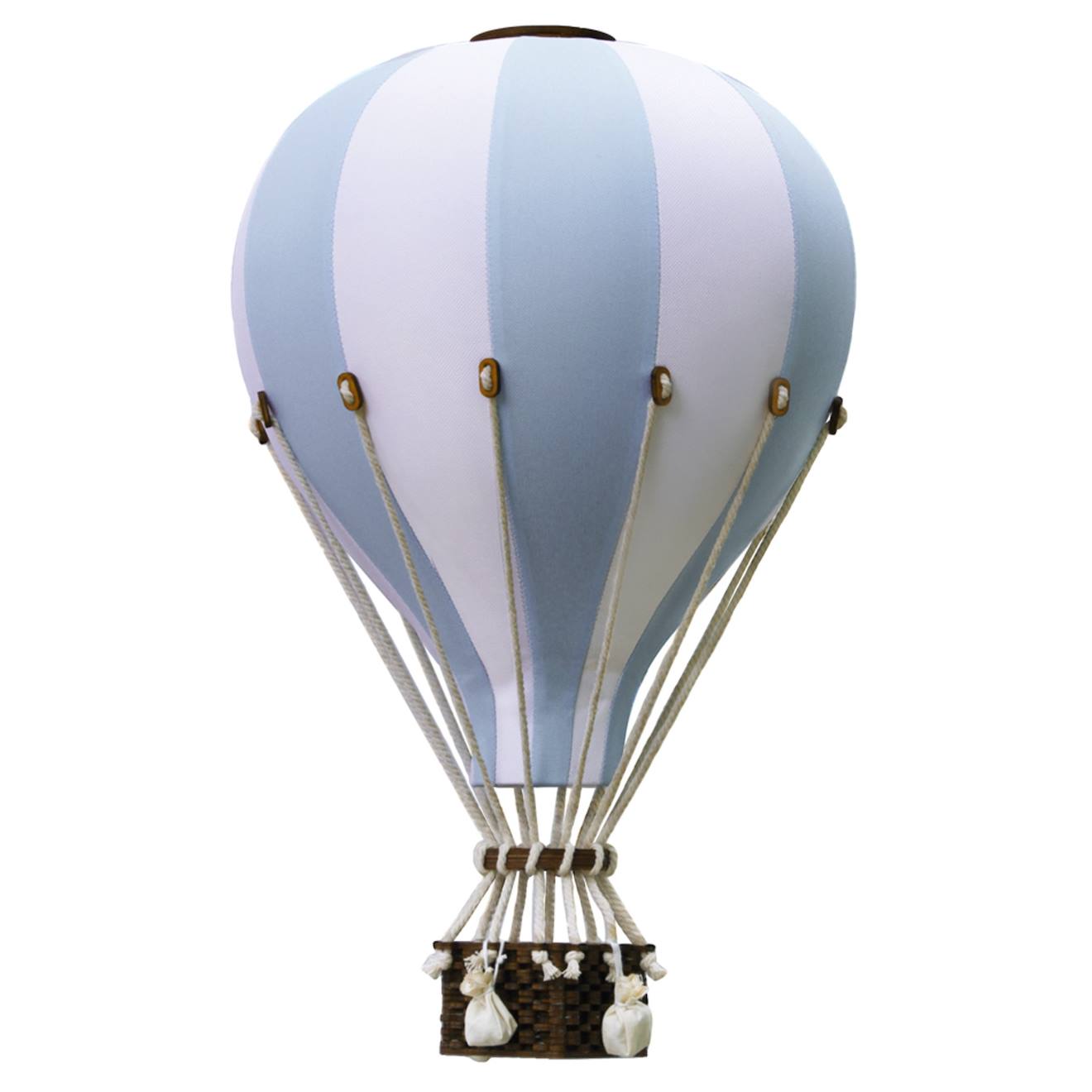 Montgolfière Décorative - Taille L Bleu Blanc