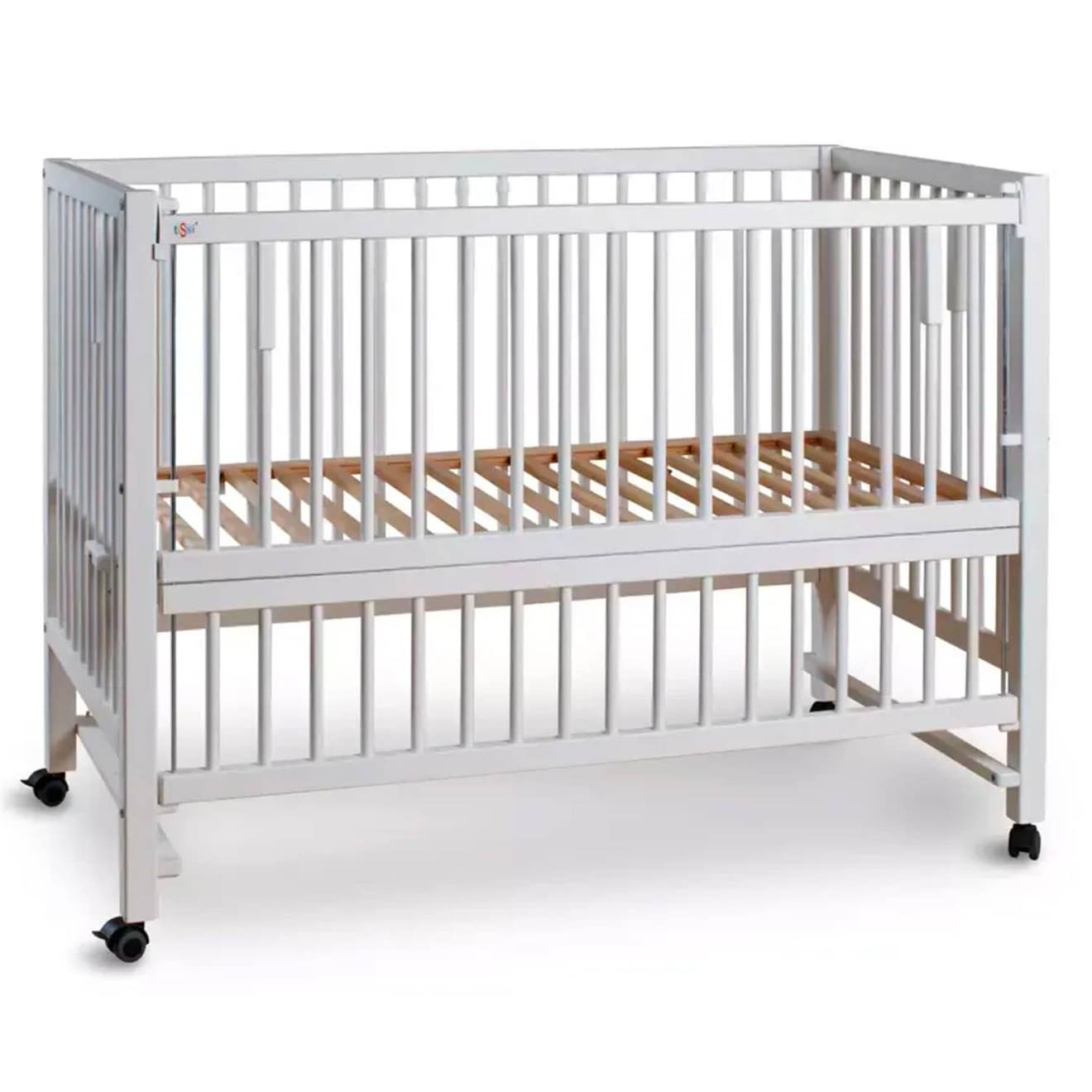Lit Bébé Cododo Évolutif Hajo En Bois Blanc (Tissi) - Image 1