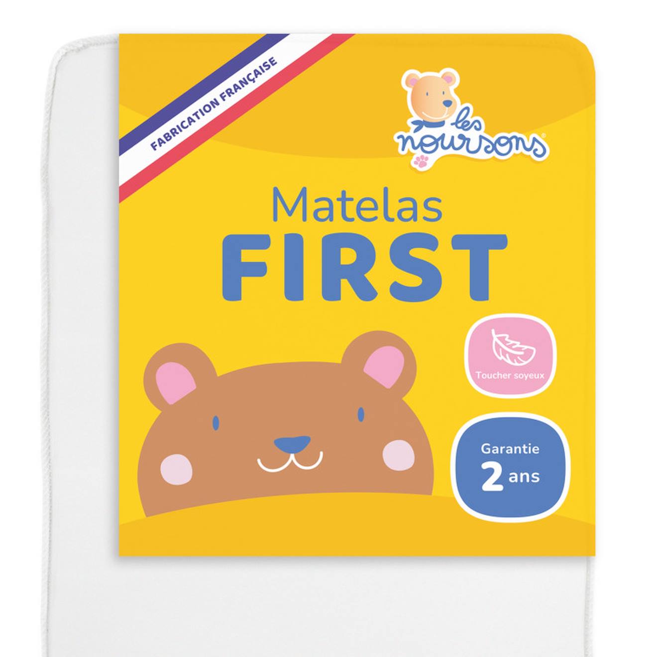 Matelas Bébé - Réversible Blanc