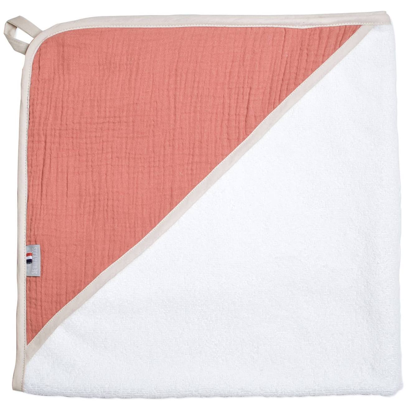Cape De Bain En Gaze De Coton Jeanne Terracotta