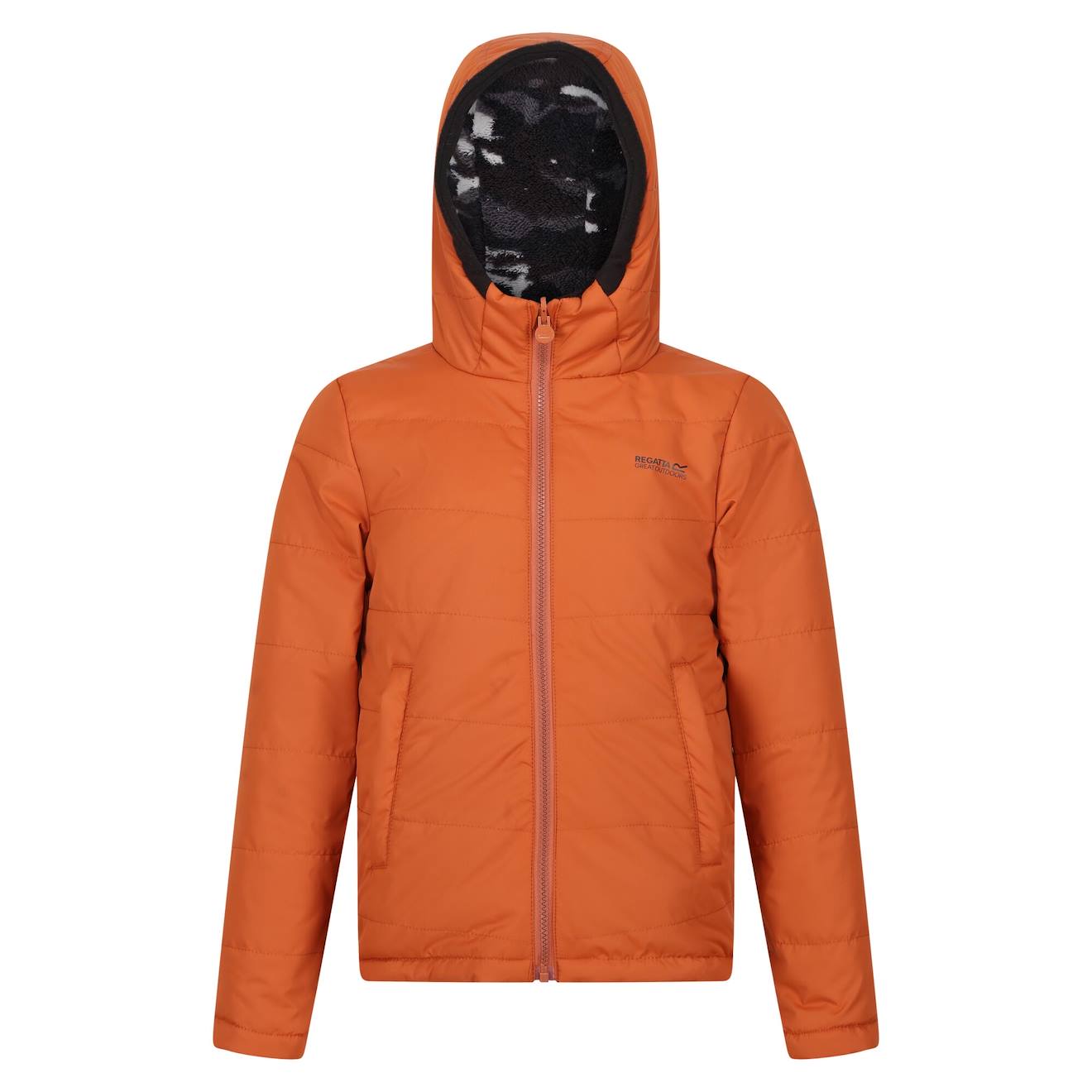 Veste Polyester Kyrell Orange Brûlé / Noir