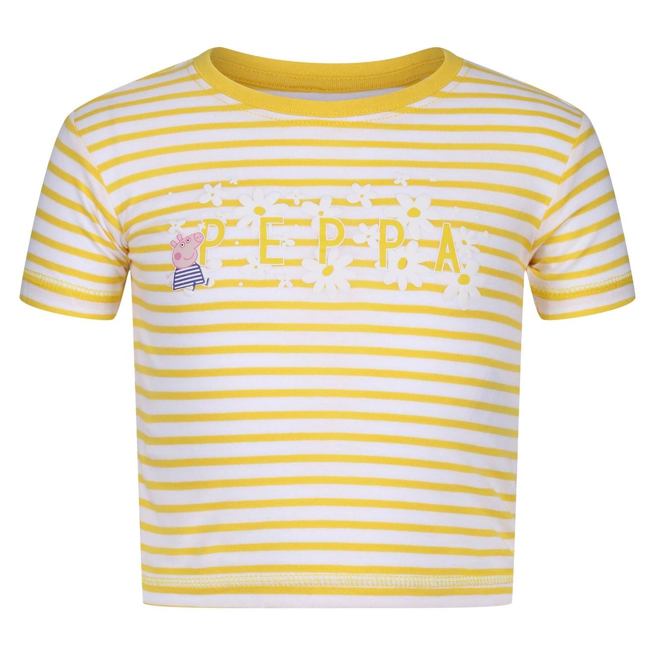 T-shirt Coton Peppa Pig Jaune Vif