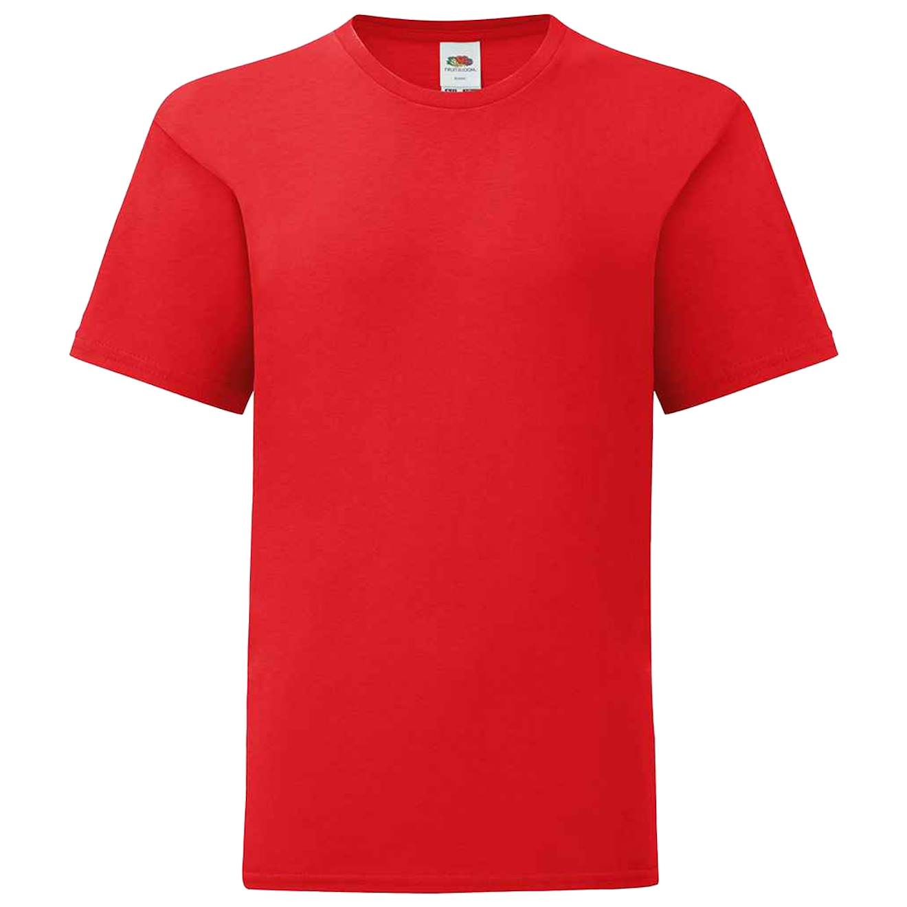 T-shirt Coton Peigné Et Filé À L'anneau Iconic Rouge
