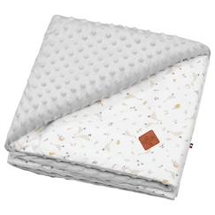 Puériculture-Chancelières, plaid-Plaid-Couverture réversible en minky sidonia