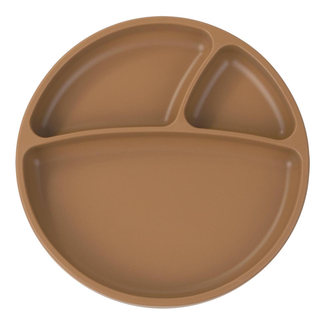 Assiette Bébé À Ventouse En Silicone Caramel