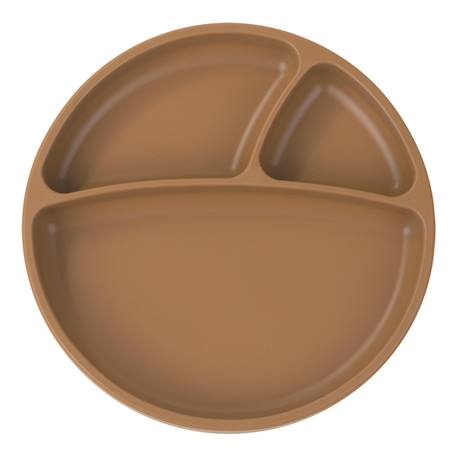 Minikoioi - Assiette Bébé À Ventouse En Silicone Caramel